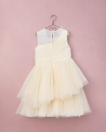 Girls Rosette Cascading Tulle Fit And Flare Dress - Marchesa Mini x Gymboree