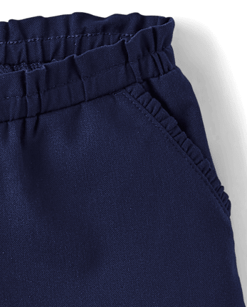 Girls Ruffle Pull On Shorts - Little Essentials