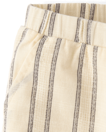 Girls Striped Textured Pull On Pants - Driftwood Bay