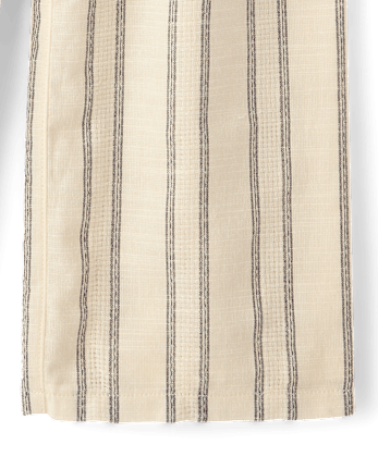 Girls Striped Textured Pull On Pants - Driftwood Bay