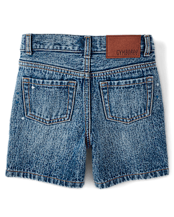 Boys Paint Splatter Jean Shorts - Driftwood Bay