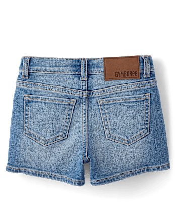 Girls Ripped Floral Patchwork Jean Shorts - Nantucket Charm