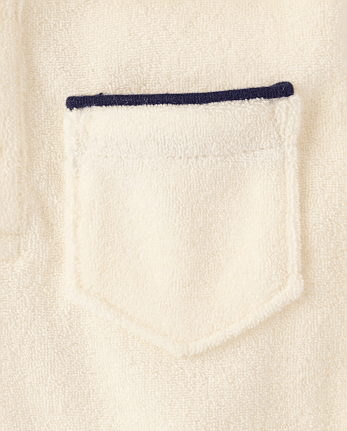 Boys Contrast Terry Polo - Nantucket Charm