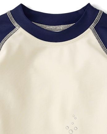 Boys Embroidered Whale Rashguard - Swim Shop