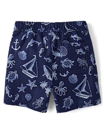 Boys Sea Creature Swim Trunks - Swim Shop