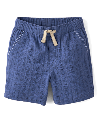 Boys Textured Pull On Shorts - Driftwood Bay