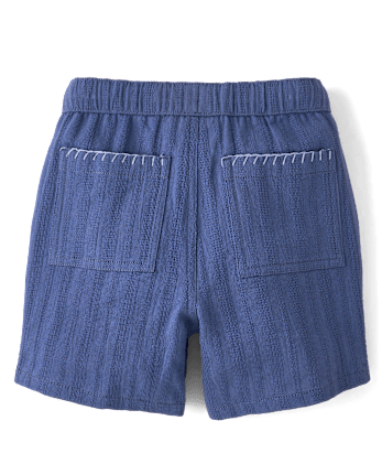 Boys Textured Pull On Shorts - Driftwood Bay