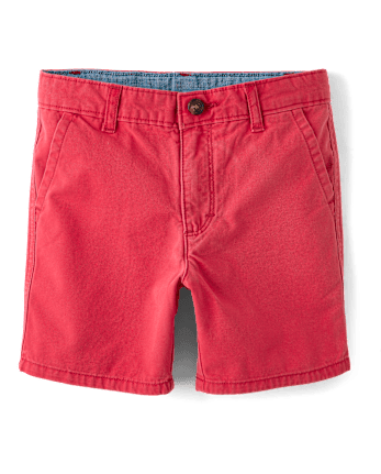 Boys Twill Chino Shorts - Nantucket Charm