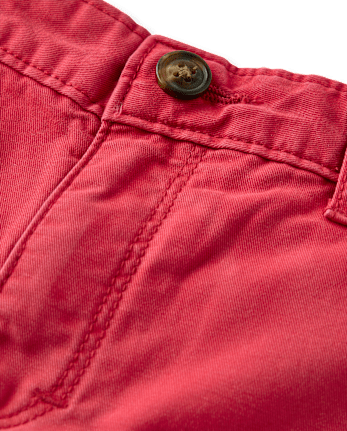 Boys Twill Chino Shorts - Nantucket Charm