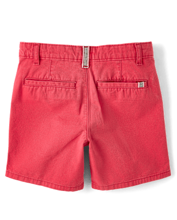 Boys Twill Chino Shorts - Nantucket Charm