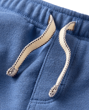 Kids French Terry Pull On Cargo Shorts - Nantucket Charm