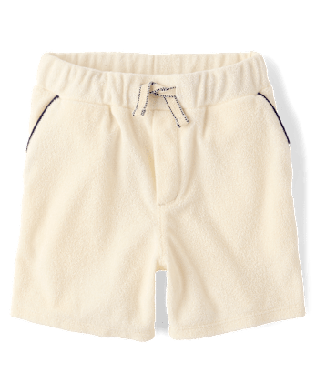 Boys Contrast Terry Pull On Shorts - Nantucket Charm