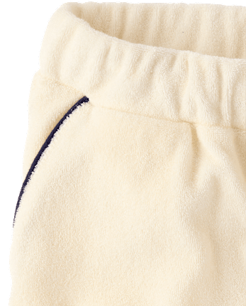 Boys Contrast Terry Pull On Shorts - Nantucket Charm