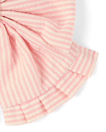 Girls Floral Ruffle Bow Hair Clip 2-Pack - Nantucket Charm