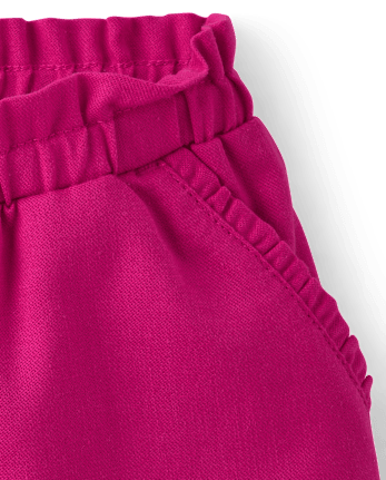 Girls Ruffle Pull On Shorts - Little Essentials