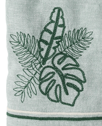 Baby Boys Embroidered  Tropical Leaf Linen-Blend 2-Piece Outfit Set - Amalfi Coast