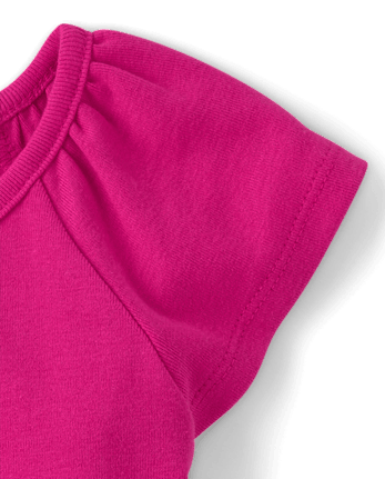 Girls Embroidered Flutter Top - Amalfi Coast