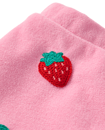 Girls Crochet Fruit Terry Faux Wrap Skort - Swim Shop