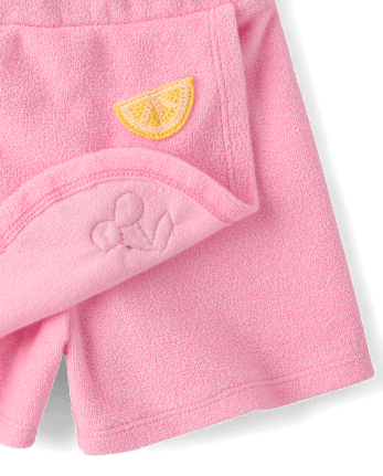 Girls Crochet Fruit Terry Faux Wrap Skort - Swim Shop