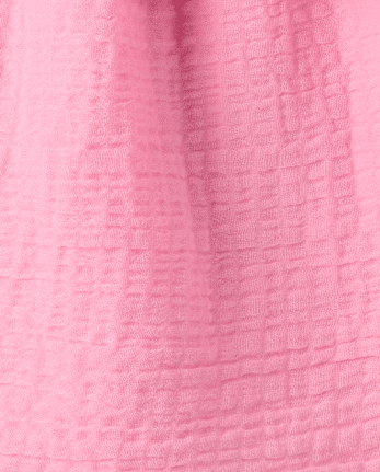 Girls Embroidered Eyelet Gauze Tank Top - Amalfi Coast