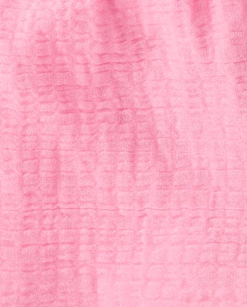 Girls Embroidered Eyelet Gauze Pull On Shorts - Amalfi Coast