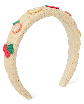 Girls Raffia Fruit Headband - Amalfi Coast