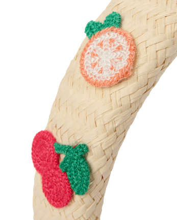 Girls Raffia Fruit Headband - Amalfi Coast