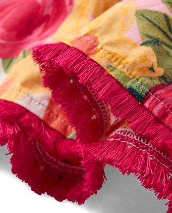 Girls Floral Tassel Cover-Up - Swim Shop