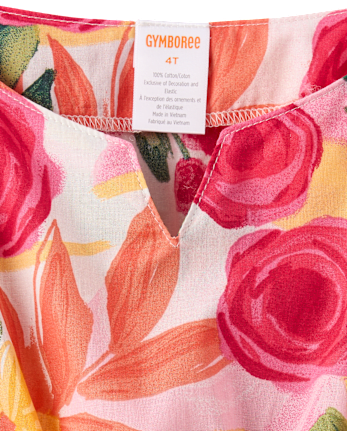 Girls Floral Tassel Cover-Up - Swim Shop