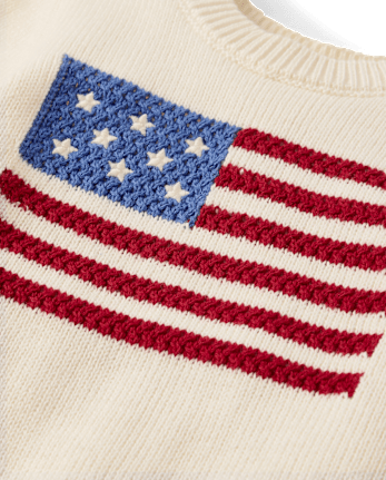 Baby Crochet Flag 2-Piece Outfit Set - Nantucket Charm