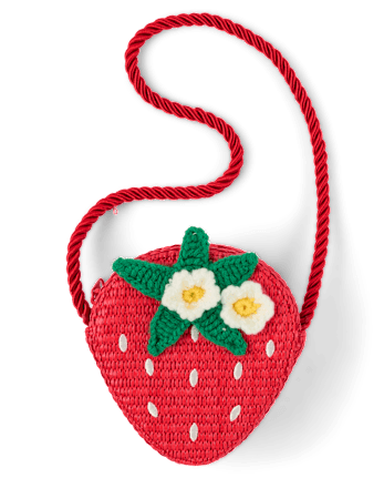 Girls Raffia Strawberry Bag - Amalfi Coast