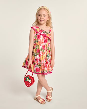 Girls Raffia Strawberry Bag - Amalfi Coast