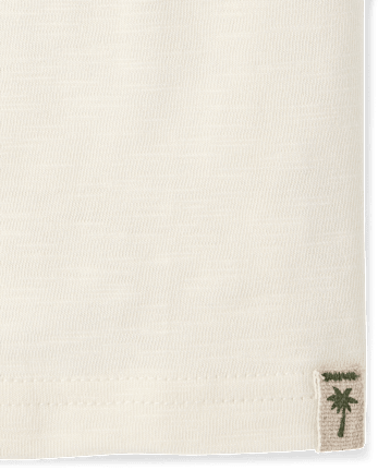 Boys Embroidered Turtle Top - Amalfi Coast