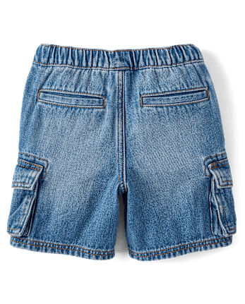 Boys Pull On Cargo Jean Shorts - Little Essentials