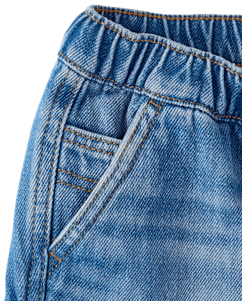 Boys Pull On Cargo Jean Shorts - Little Essentials