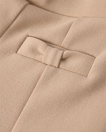 Girls Bow Ponte Jeggings - Little Essentials