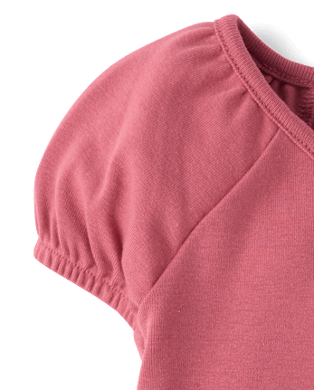 Girls Embroidered Animal Puff Sleeve Top - The Harvest Edit