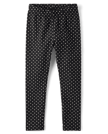Girls Polka Dot Leggings - The Leopard Edit