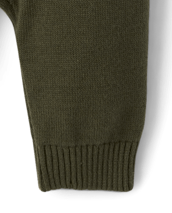 Baby Boys Pumpkin Fairisle Sweater Romper - The Harvest Edit