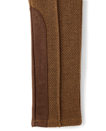 Girls Contrast Textured Jeggings - Countryside Manor
