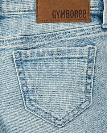 Girls Bow Wide Leg Jeans - Little Essentials