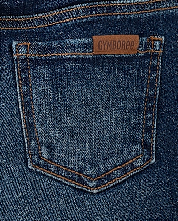 Girls Pull On Wide Leg Jeans - Little Essentials