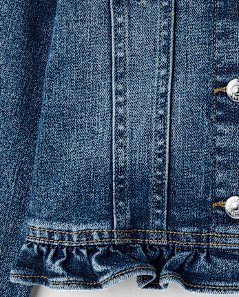 Girls Flutter Denim Jacket - Little Essentials