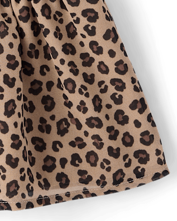 Girls Leopard Chiffon Peplum Top - The Leopard Edit