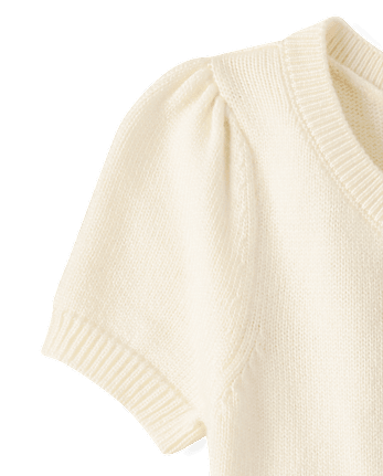 Girls Contrast Ruffle Sweater Dress - The Leopard Edit