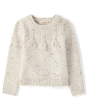 Girls Tassel Sweater - Blue Sky Mountain