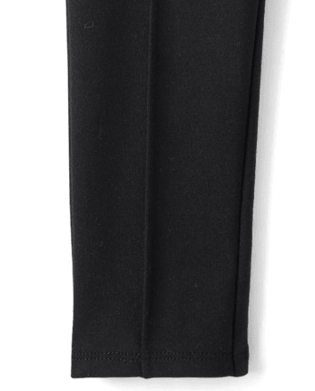 Girls Pintuck Button Ponte Jeggings - The Leopard Edit