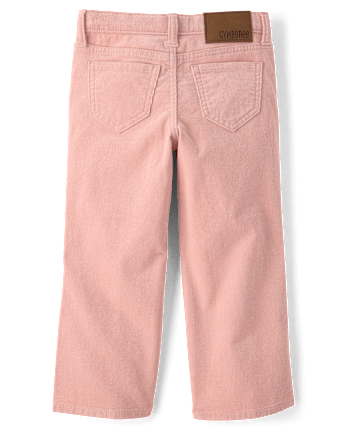 Girls Bow Corduroy Wide Leg Pants - Blue Sky Mountain