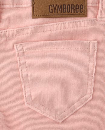 Girls Bow Corduroy Wide Leg Pants - Blue Sky Mountain