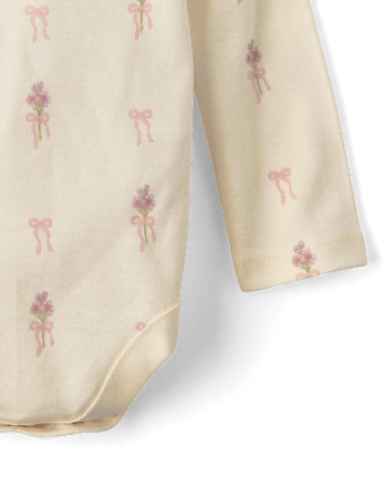 Baby Girls Floral Bodysuit 3-Pack